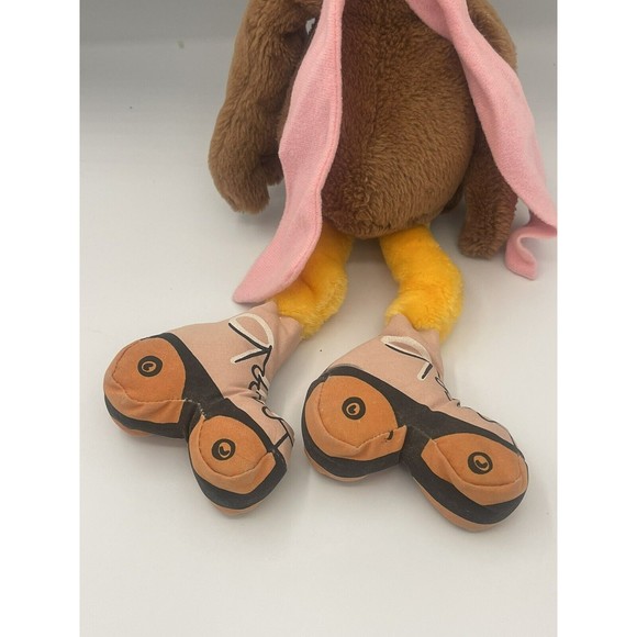 Vintage 1983 Wallace Berrie Shoe Aviator/Pilot Bird Roller Skate plush 8935  15” - Picture 3 of 12